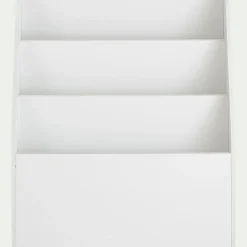 Range-livres enfant 3 compartiments en bois - blanc