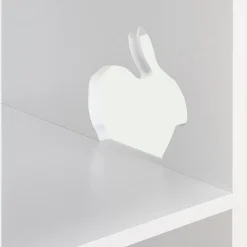 Rangement forme maison 5 cases pour chambre enfant - blanc