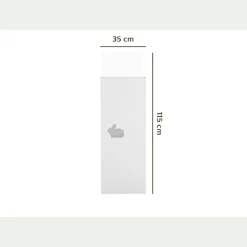 Rangement forme maison 5 cases pour chambre enfant - blanc
