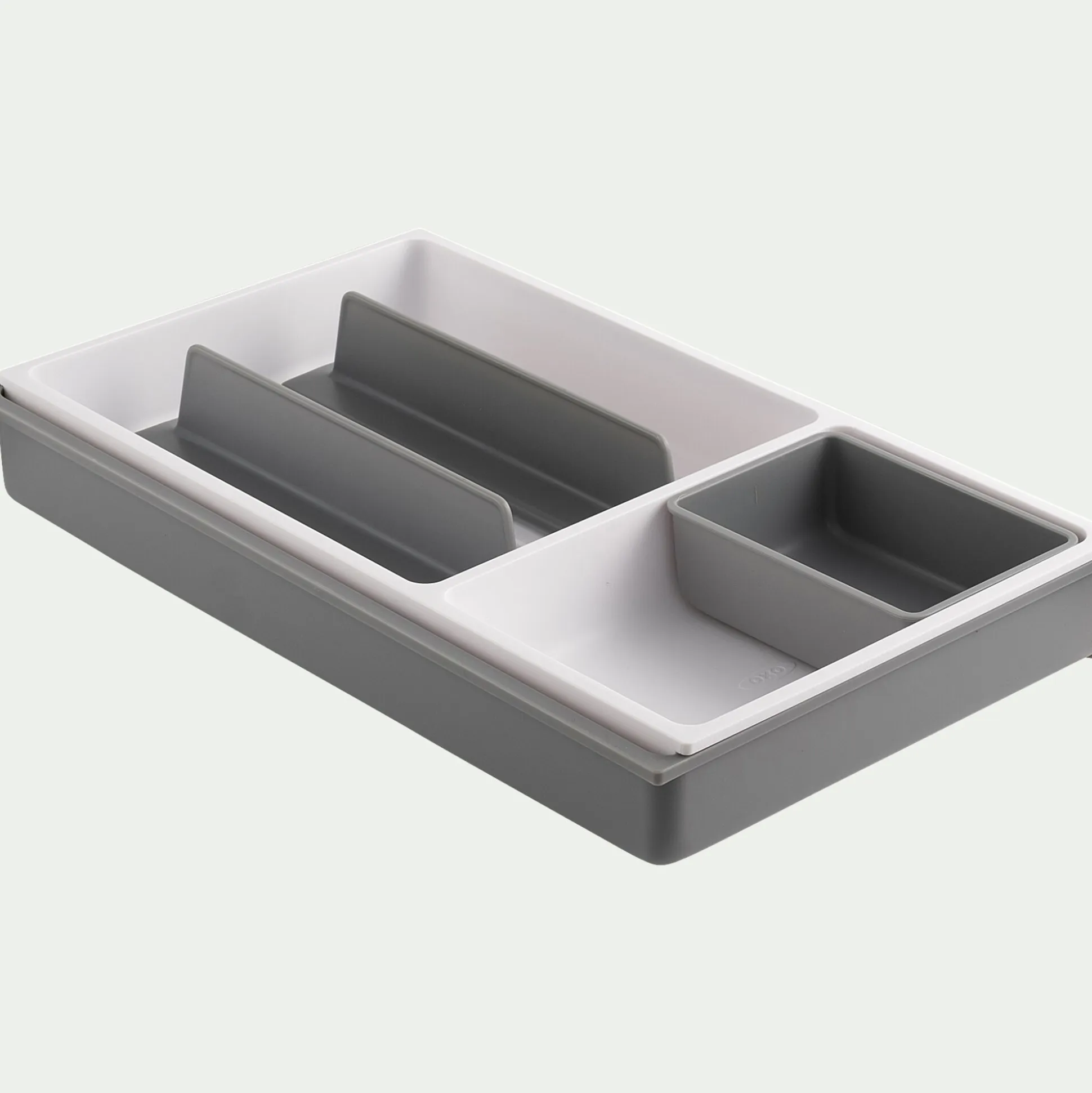 Range ustensiles en plastique - gris