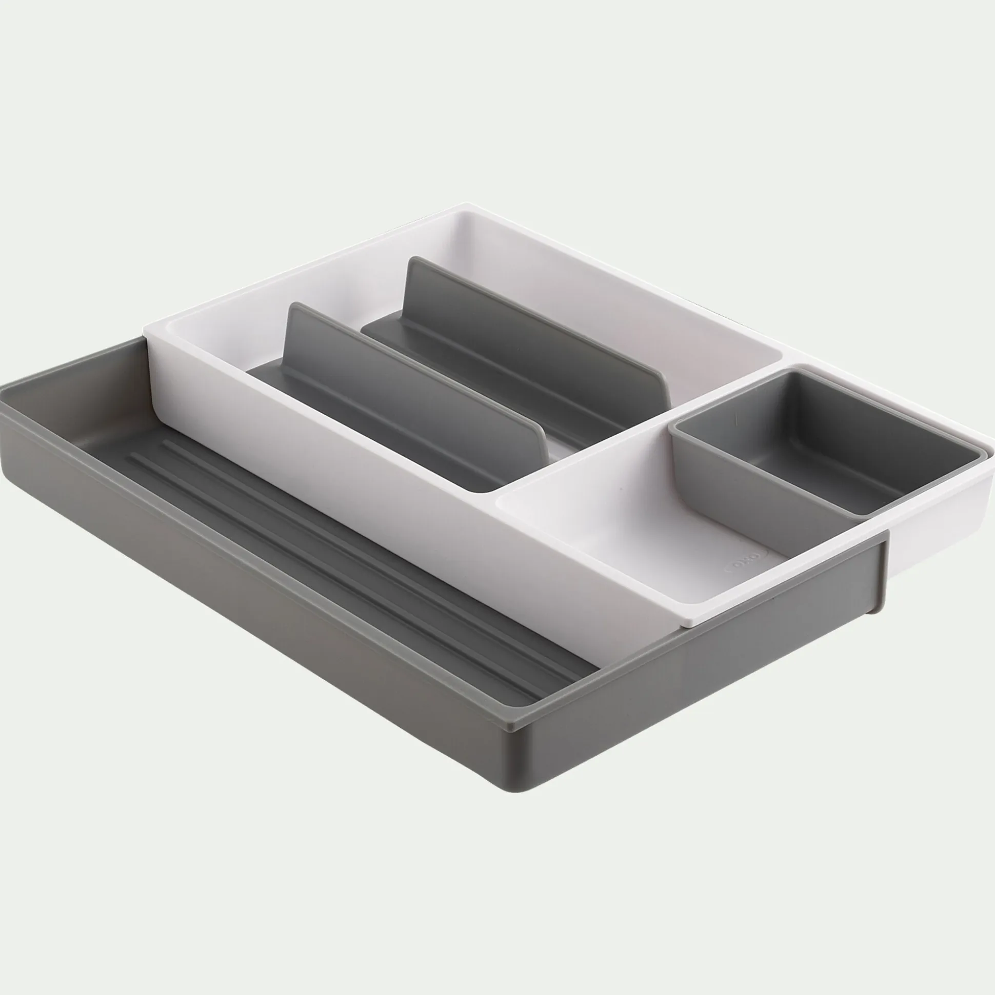 Range ustensiles en plastique - gris