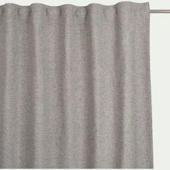 Rideau à pattes cachées en coton 130x250cm - gris