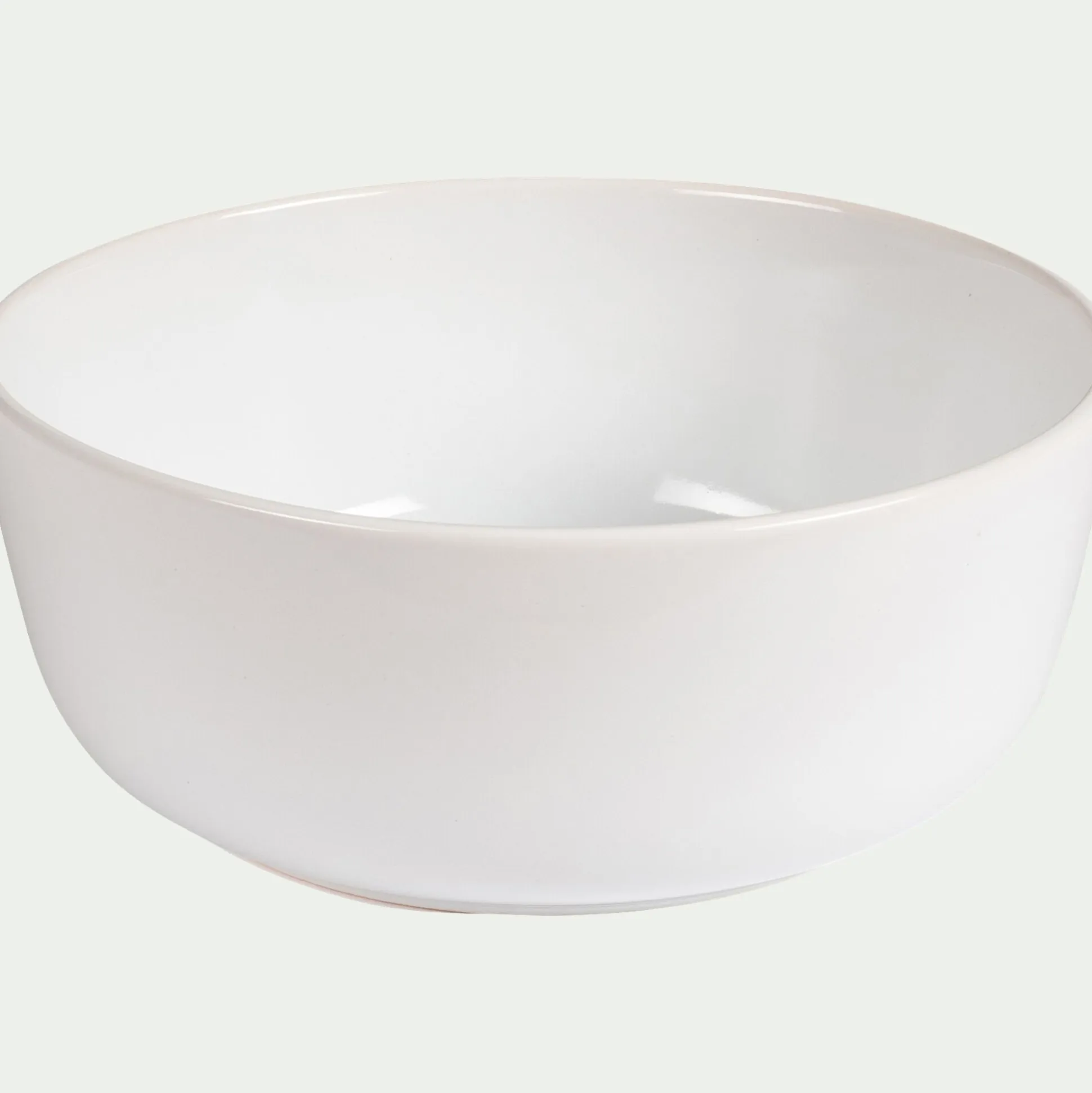 Saladier en faïence D22cm - blanc ventoux