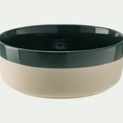 Saladier en grès D26,5cm - vert oyat