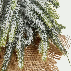 Sapin artificiel à poser D16xH27cm - blanc