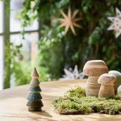 Sapin décoratif à poser en céramique H15,9cm - vert