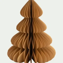 Sapin décoratif à poser en papier H60cm - beige