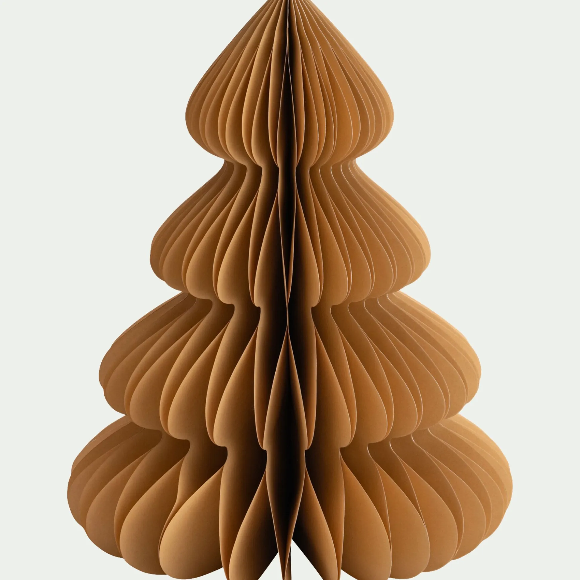Sapin décoratif à poser en papier H60cm - beige