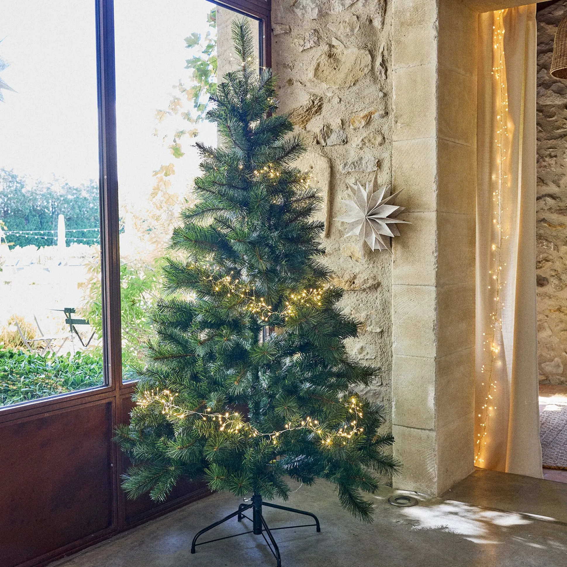 Sapin de Noël artificiel H185cm - vert