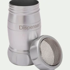 Saupoudreuse en aluminium anodisé - argenté
