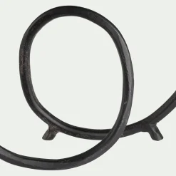 Sculpture décorative en fer H30cm - noir