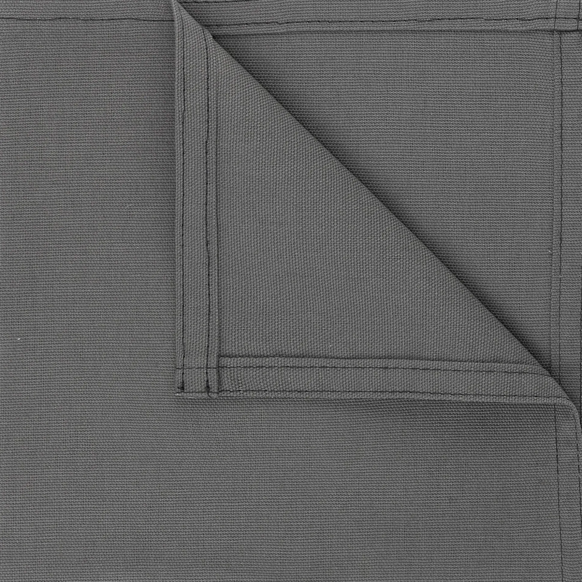 Serviette de table en coton gris borie 41x41cm