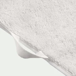 Serviette de toilette brodé en coton - blanc ventoux 50x100cm