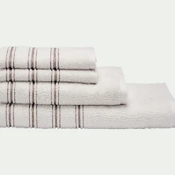 Serviette de toilette en coton 50x100cm - blanc ventoux