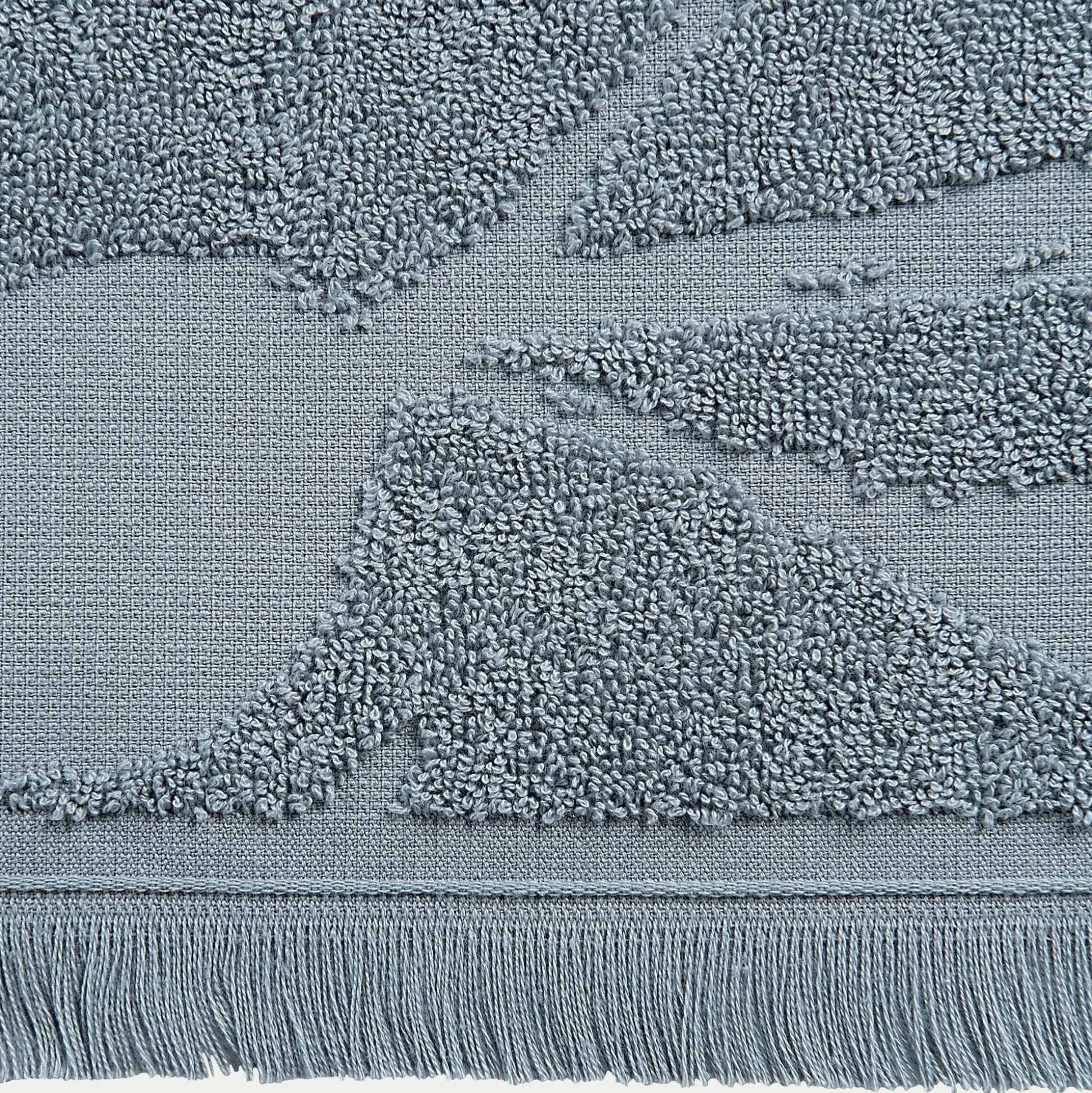 Serviette de toilette en coton - bleu calaluna 50x100cm