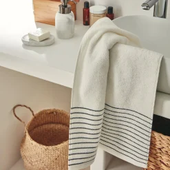Serviette de toilette en coton 50x100cm - blanc ventoux
