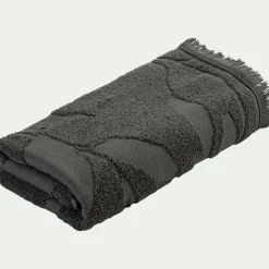 Serviette de toilette en coton - vert cèdre 50x100cm