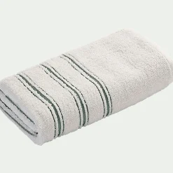 Serviette de toilette en coton - blanc 50x100cm