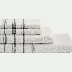 Serviette de toilette en coton - blanc 50x100cm