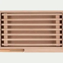 Set de planche à pain et couteau en bois de hêtre - naturel