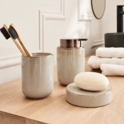 Set de salle de bain en céramique - gris