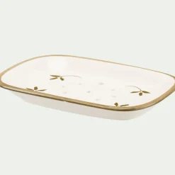 Set de salle de bain en grès - blanc