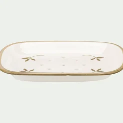 Set de salle de bain en grès - blanc