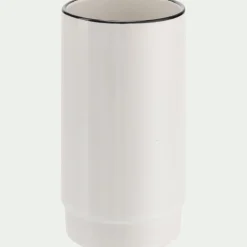Set de salle de bain en grès - noir et blanc