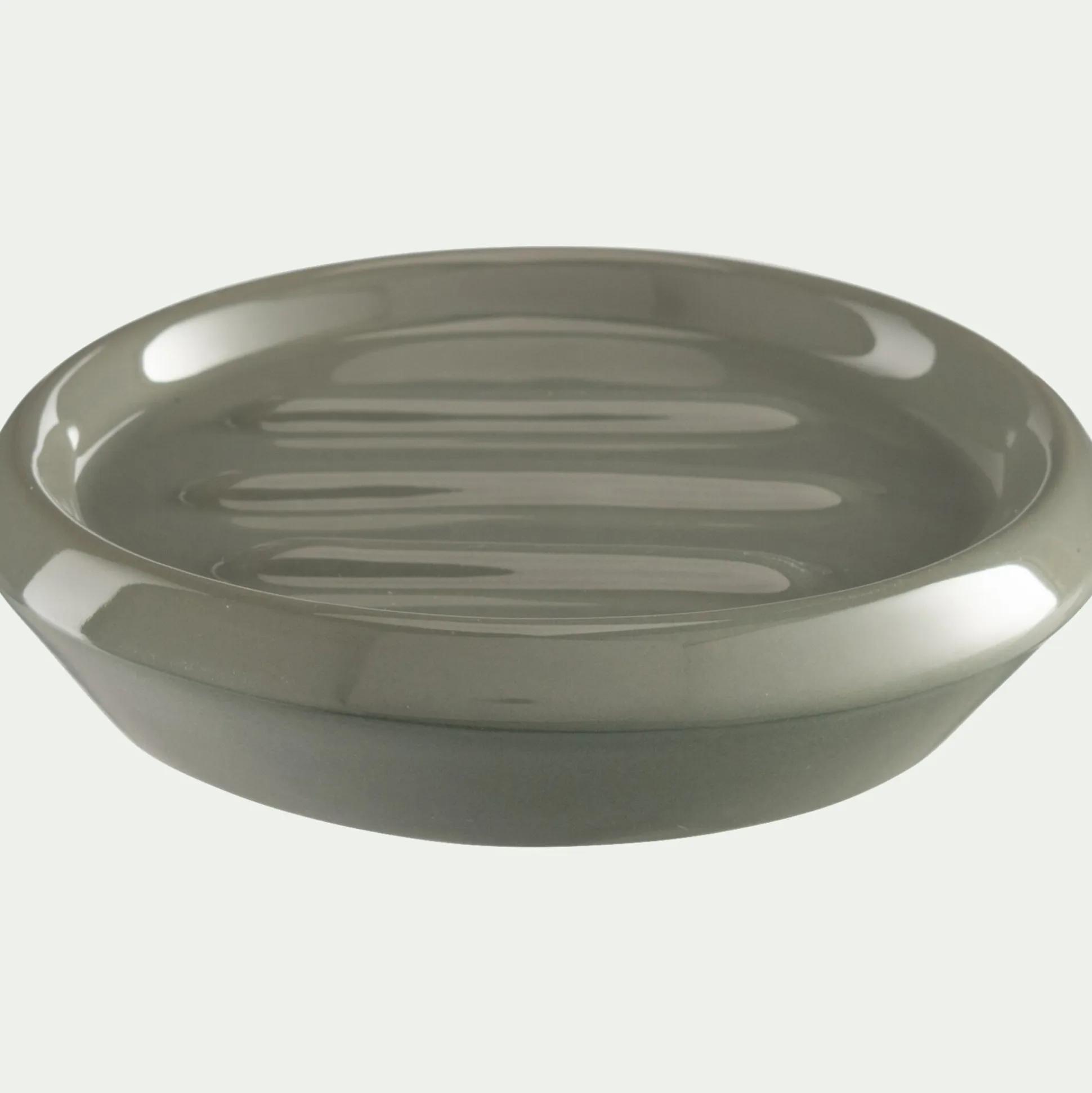 Set de salle de bain en grès - vert cèdre