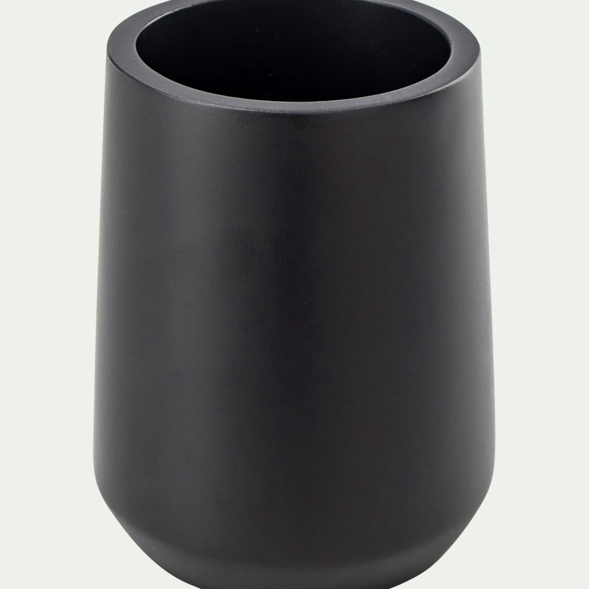 Set de salle de bain en polyresine - noir