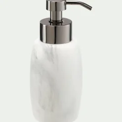 Set de salle de bain en polyrésine - blanc
