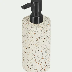 Set de salle de bain en terrazzo - blanc