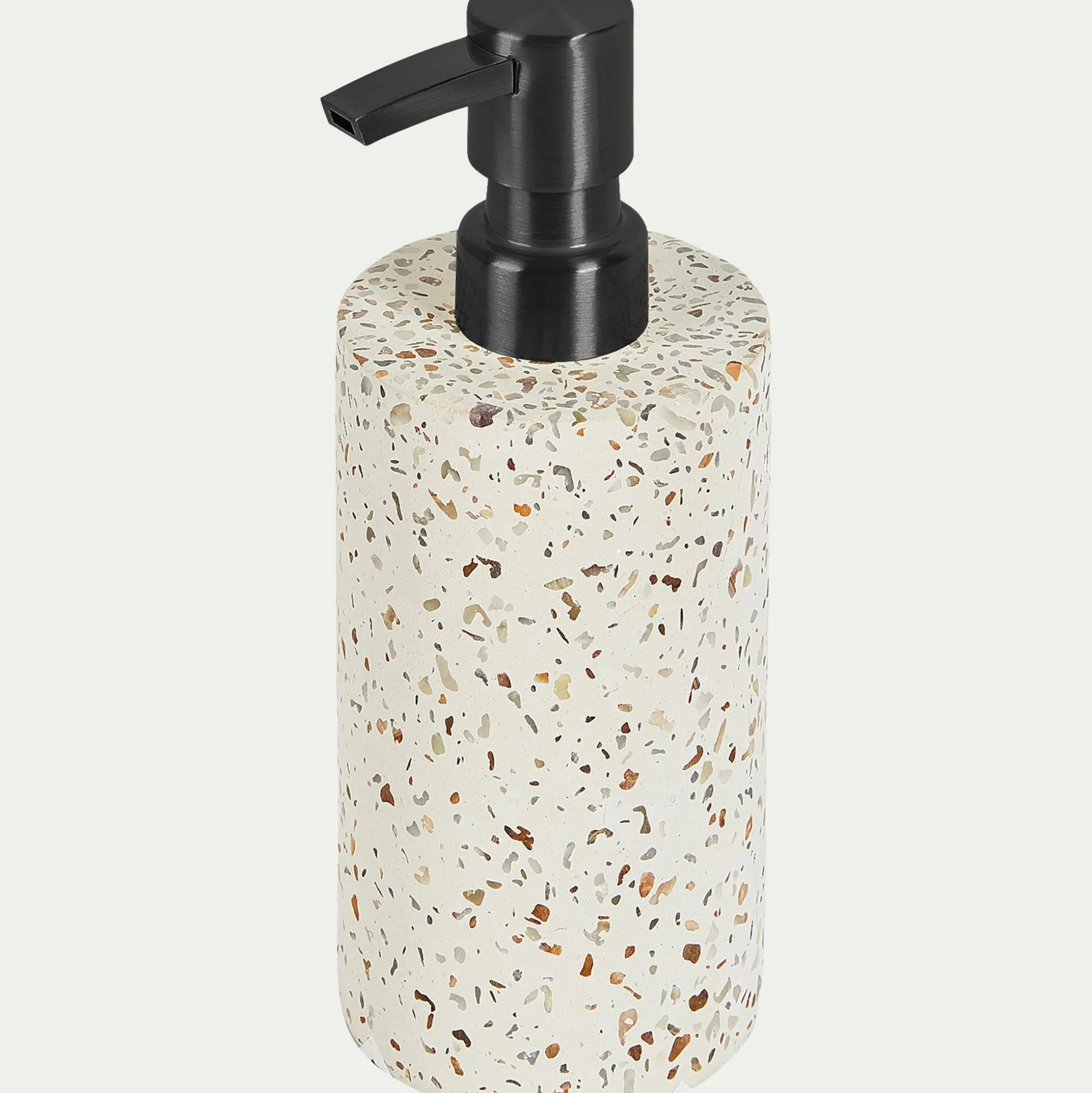 Set de salle de bain en terrazzo - blanc