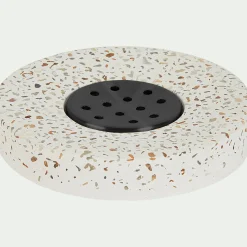 Set de salle de bain en terrazzo - blanc