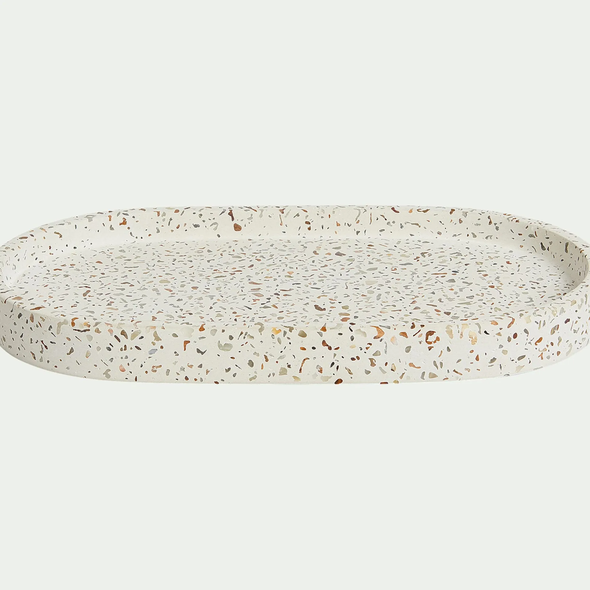 Set de salle de bain en terrazzo - blanc