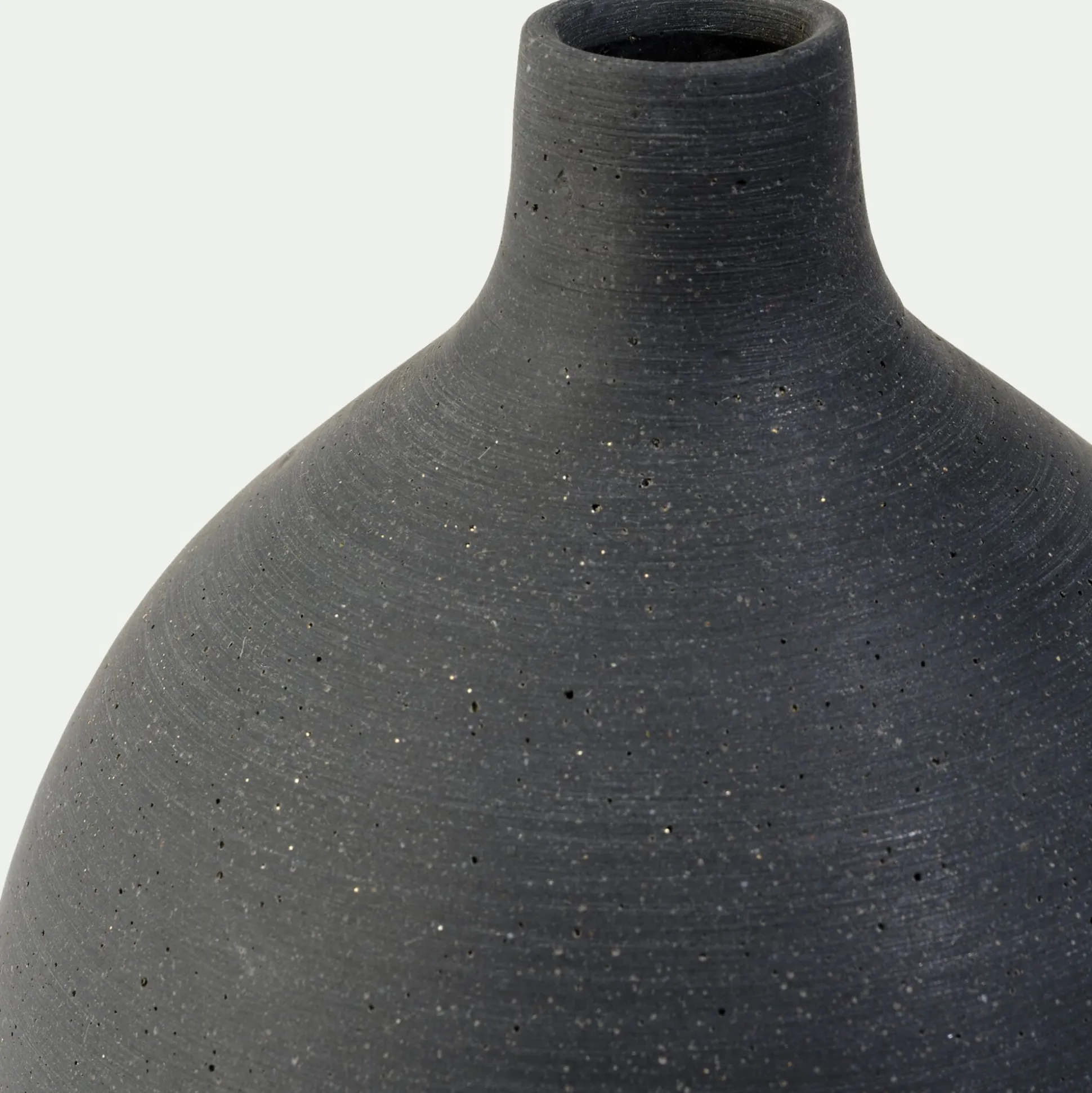 Soliflore en fibrociment H35,5cm - noir