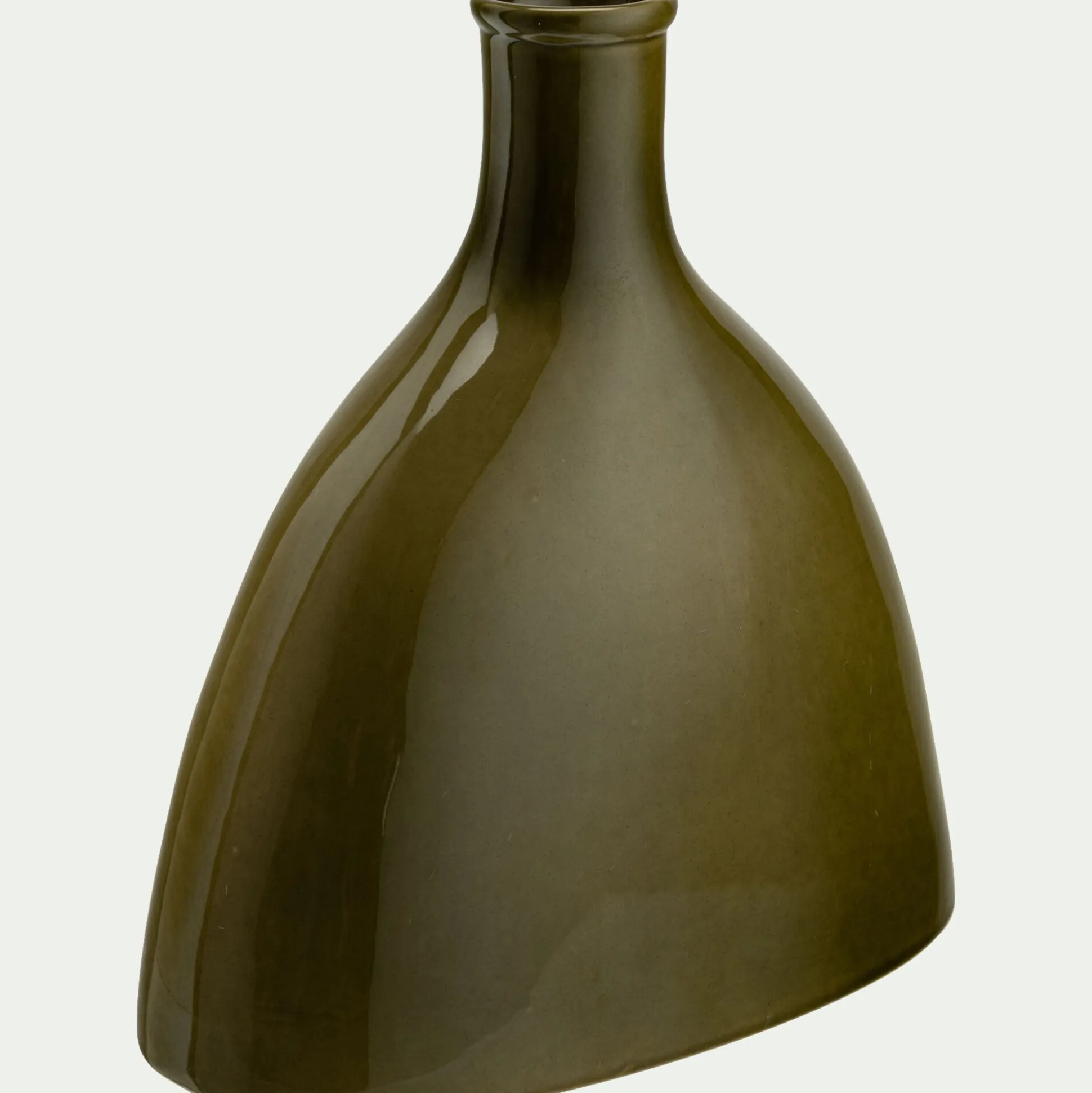 Soliflore en grès céramique H28,5cm - vert