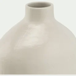 Soliflore en grès céramique H30cm - blanc