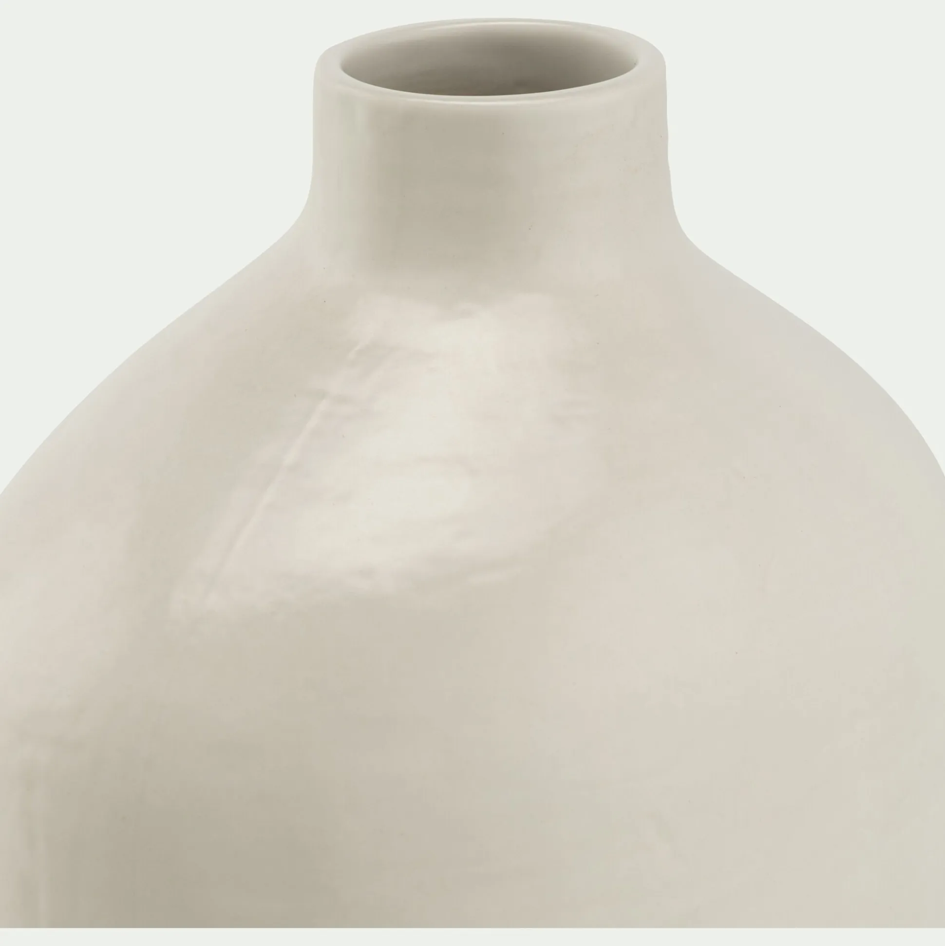 Soliflore en grès céramique H30cm - blanc
