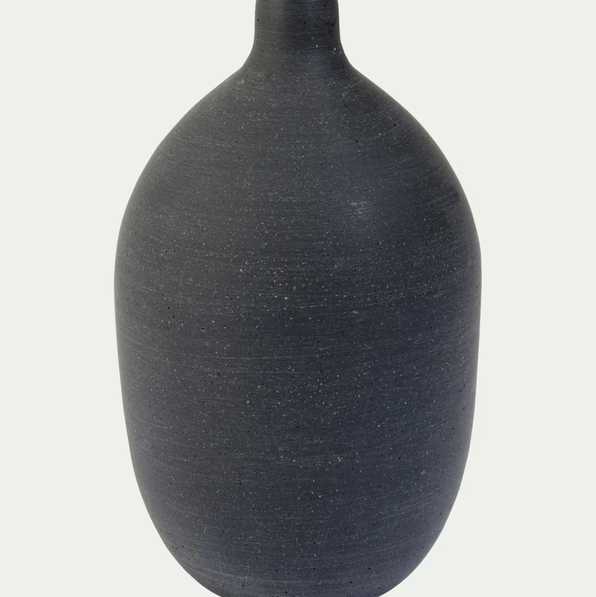 Soliflore en polystone effet béton H25,5cm - noir