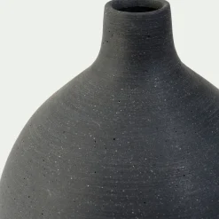 Soliflore en polystone effet béton H25,5cm - noir