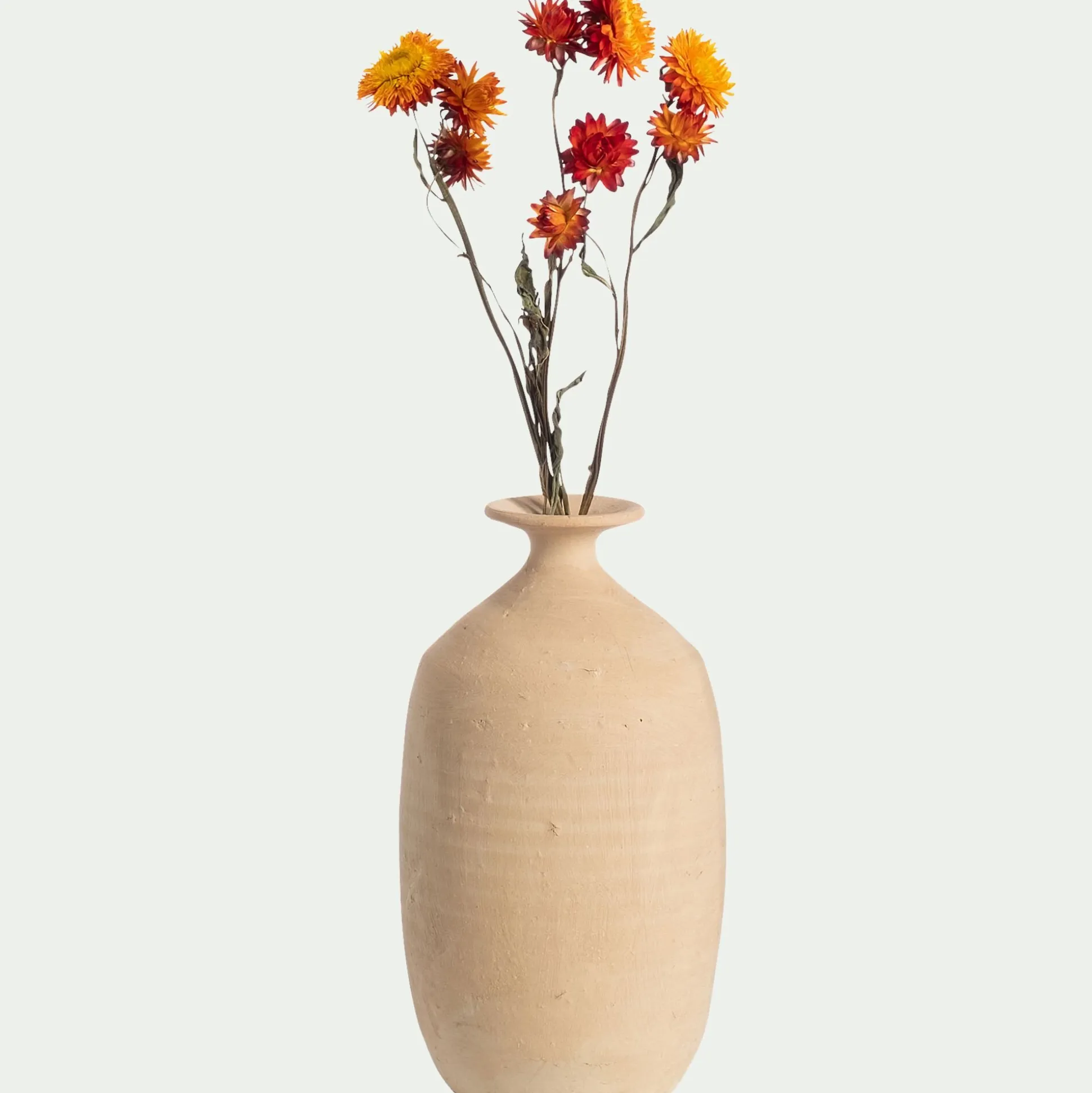 Soliflore en terre cuite H27cm - naturel
