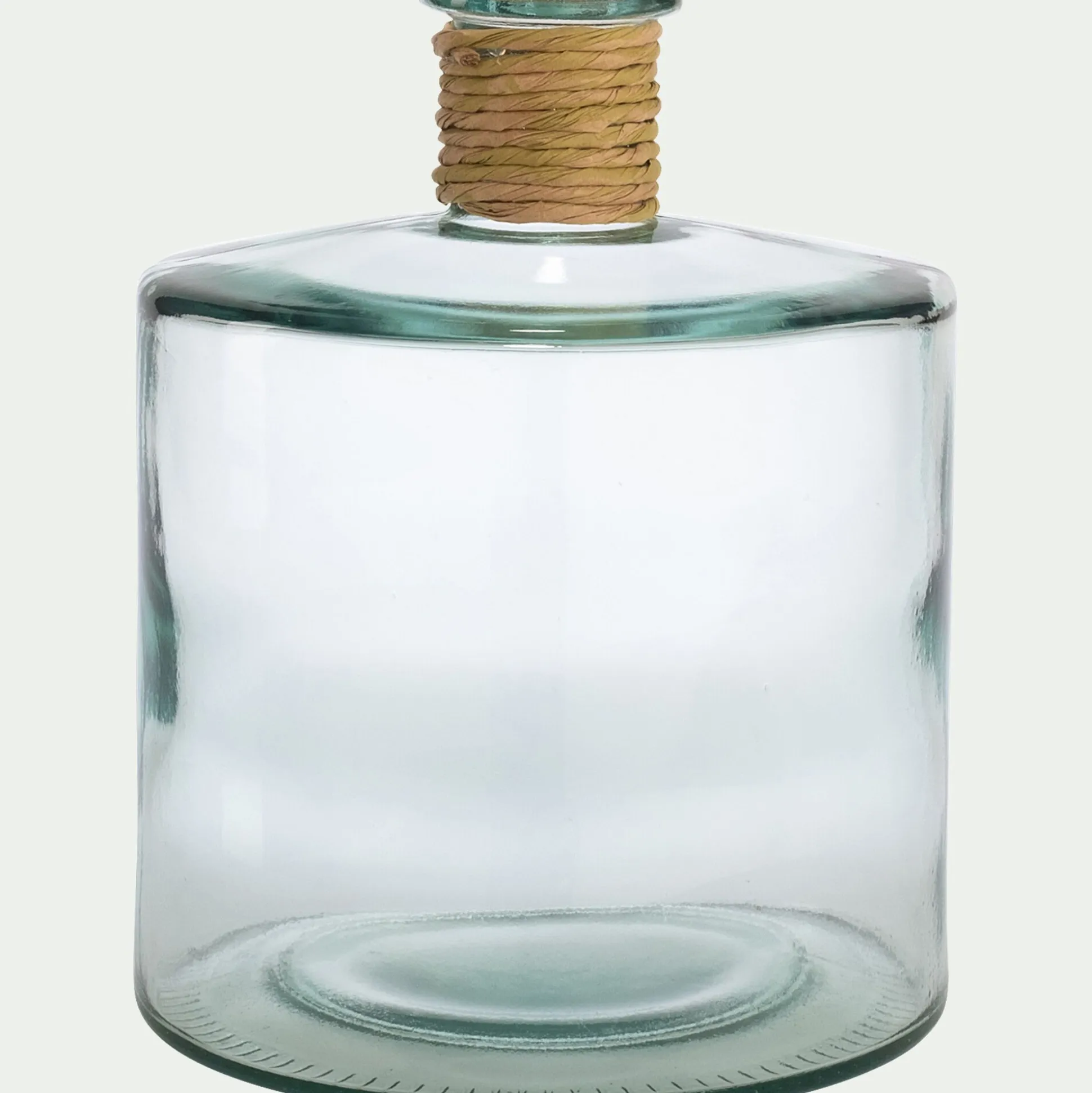 Soliflore en verre recyclé h26cm - transparent