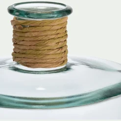 Soliflore en verre recyclé h26cm - transparent