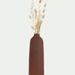 Solifore en faïence H27cm - brun rustrel