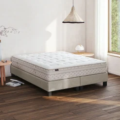 Sommier tapissier ferme alinea 180x200cm - beige