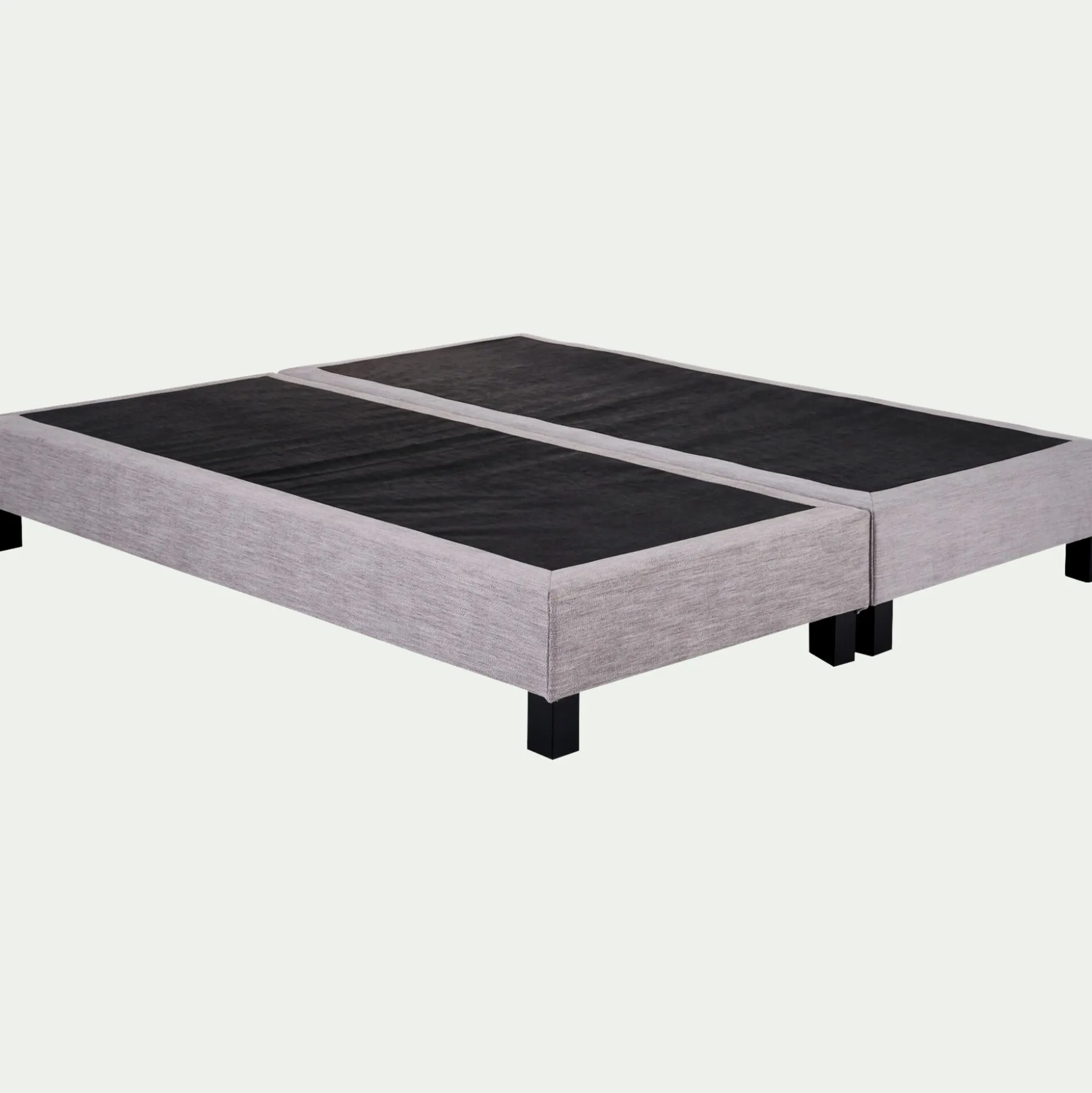 Sommier tapissier ferme alinea 180x200cm - gris granite