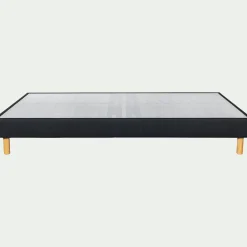 Sommier tapissier morphologique alinea 15cm 140x200cm - gris anthracite