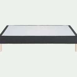 Sommier tapissier 140x190cm - gris anthracite