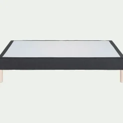 Sommier tapissier 140x200cm gris anthracite